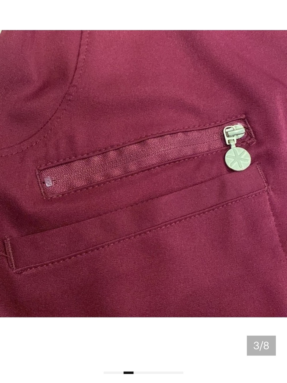Beyond Scrubs, Burgundy, Faith Top, Serena Bottom- Harmony Collection, Small - Picture 2 of 16